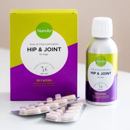 Nutrolin Hip & Joint Fodertilskud Til Hundens Led Olie & Tabletter 200g